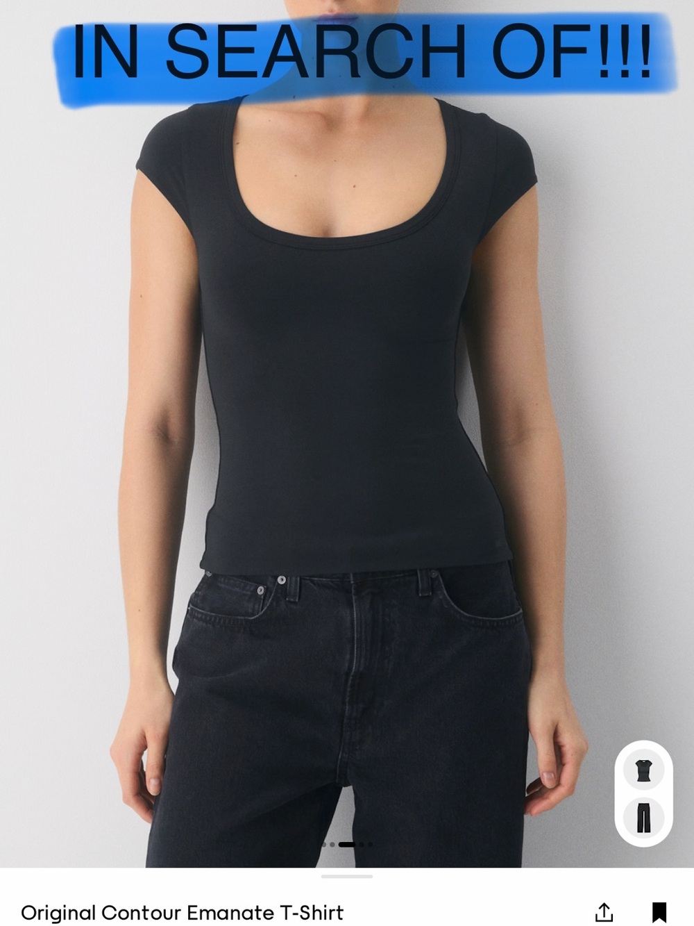 IN SEARCH OF Aritzia Original Contour Emanate T-Shirt